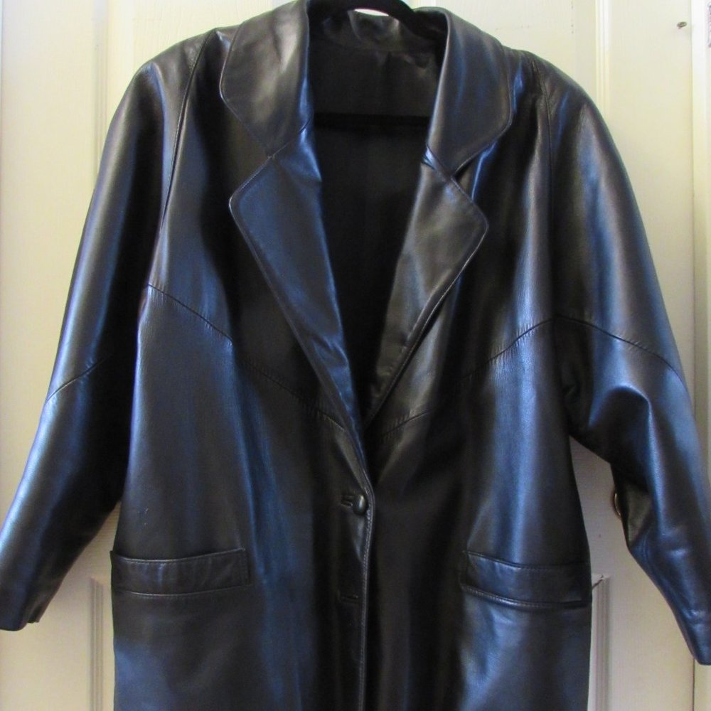Black Leather Jacket, 1980s
